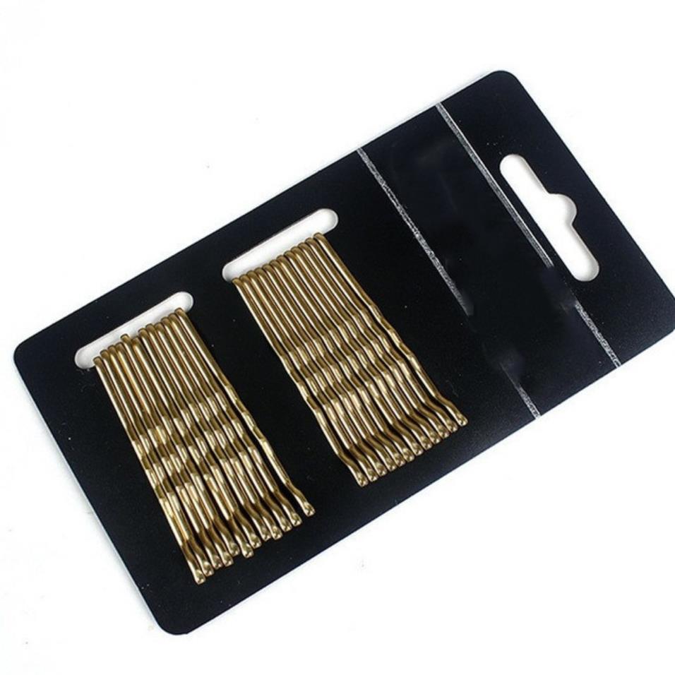 Set 24 agrafe de par Pili-Paradise, Metal, Auriu