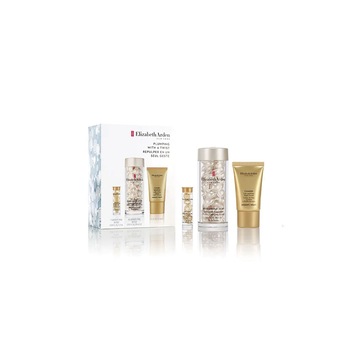 Set Elizabeth Arden: Ser cu acid hialuronic 60 capsule, Crema de noapte cu efect de lifting 15 ml, Ser facial cu ceramida 7 capsule Set Elizabeth Arden: Ser cu acid hialuronic 60 capsule, Crema de noapte cu efect de lifting 15 ml, Ser facial cu ceramida 7 capsule