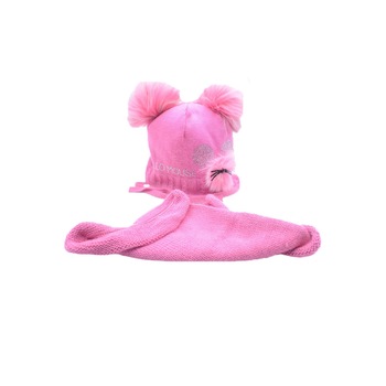 Set 2 piese caciula si fular pentru fete Ambra CFA-11-46, Fucsia 46 CM Standard Set 2 piese caciula si fular pentru fete Ambra CFA-11-46, Fucsia 46 CM Standard