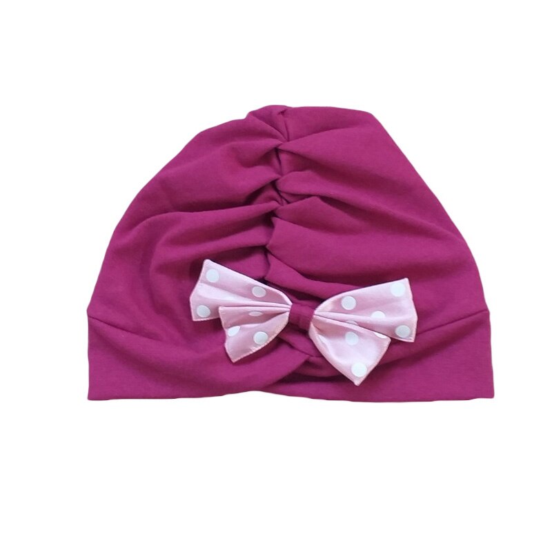 Turban pentru fete Mic Pitic T73nn-VI-44, Visiniu 6-9 luni