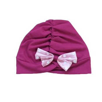 Turban pentru fete Mic Pitic T73nn-VI-44, Visiniu 6-9 luni Turban pentru fete Mic Pitic T73nn-VI-44, Visiniu 6-9 luni