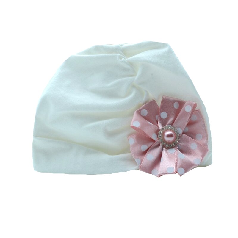 Turban pentru fete Mic Pitic T72NN-42, Alb 3-6 luni