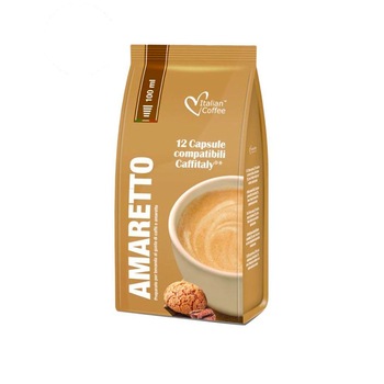 Set 12 capsule Amaretto, compatibile Caffitaly/Cafissimo/Beanz, Italian Coffee Set 12 capsule Amaretto, compatibile Caffitaly/Cafissimo/Beanz, Italian Coffee