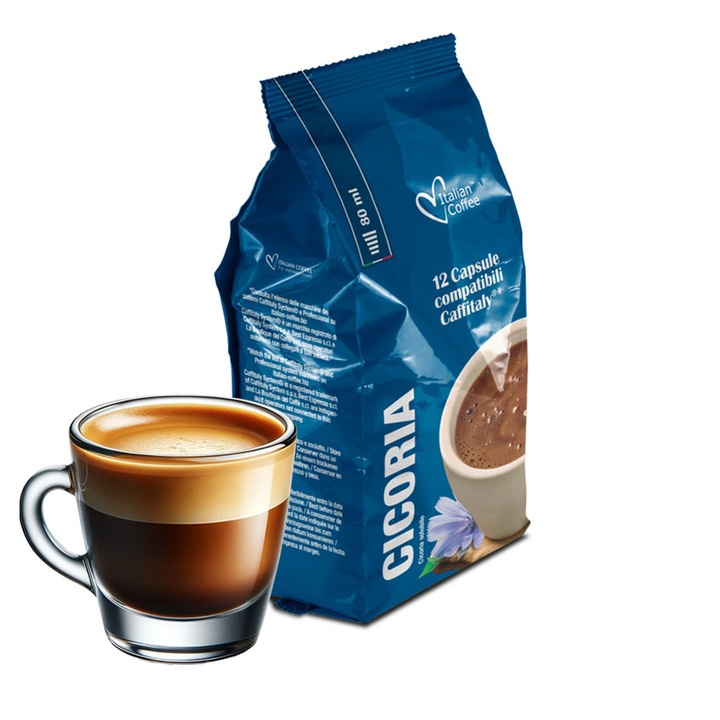 Cafea de Cicoare, 12 capsule compatibile Caffitaly/Cafissimo/Beanz, Italian Coffee