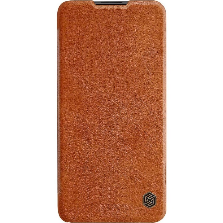 Калъф за телефон Nillkin Qin Original Leather за Xiaomi Redmi Note 9T 5G, кафяв