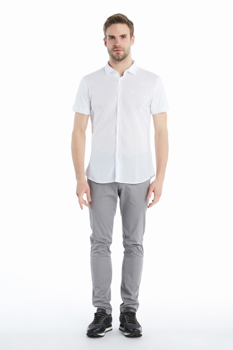 Pantaloni chino Ruck&Maul, Bumbac/Elastan, Gri, Gri