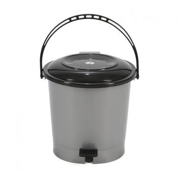 Cos gunoi cu pedala Heinner 6.7 L , argintiu Cos gunoi cu pedala Heinner 6.7 L , argintiu