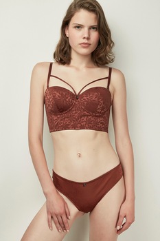 Penti, Sutien longline balconette, Maro inchis Penti, Sutien longline balconette, Maro inchis