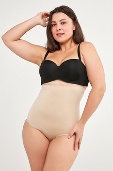 Penti, Chiloti modelatori cu talie inalta, fara cusaturi, Bej Penti, Chiloti modelatori cu talie inalta, fara cusaturi, Bej