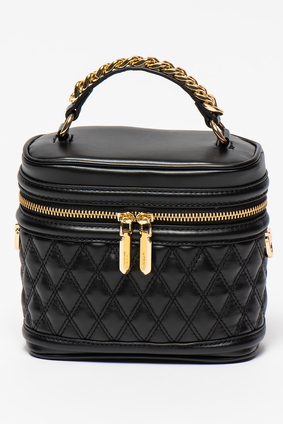 Aldo, Geanta crossbody de piele ecologica cu aspect matlasat Rareni, Negru