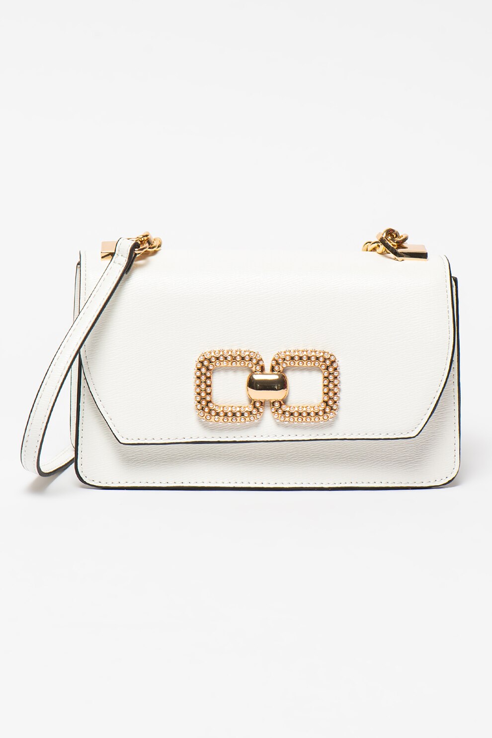 Aldo, Geanta crossbody de piele ecologica cu funda metalica Sevorewen