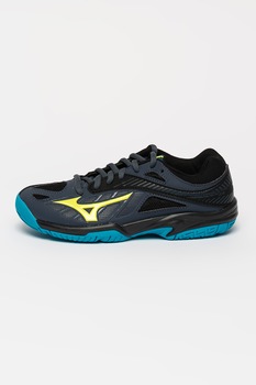 Mizuno, Pantofi pentru volei Lightning Star Z4 JR, Negru/gri carbune/albastru Mizuno, Pantofi pentru volei Lightning Star Z4 JR, Negru/gri carbune/albastru