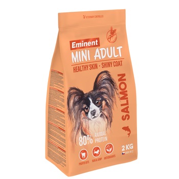 Hrana uscata pentru caini, Eminent, Mini Adult, Grain Free, cu somon, 2 kg Hrana uscata pentru caini, Eminent, Mini Adult, Grain Free, cu somon, 2 kg