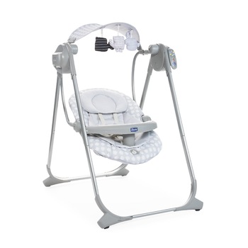 Leagan-balansoar Chicco Polly Swing UP, Leaf (Gri) Leagan-balansoar Chicco Polly Swing UP, Leaf (Gri)