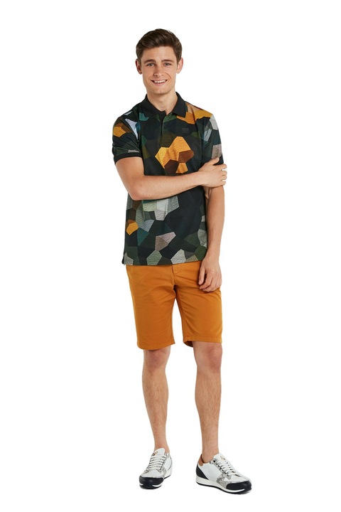 Pantaloni scurti Ruck & Maul, Bumbac/Elastan, Portocaliu