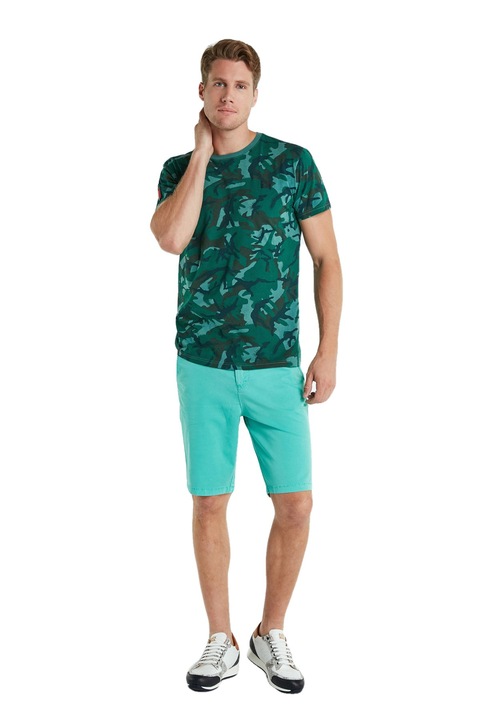 Pantaloni scurti Ruck & Maul, Bumbac/Elastan, Vernil