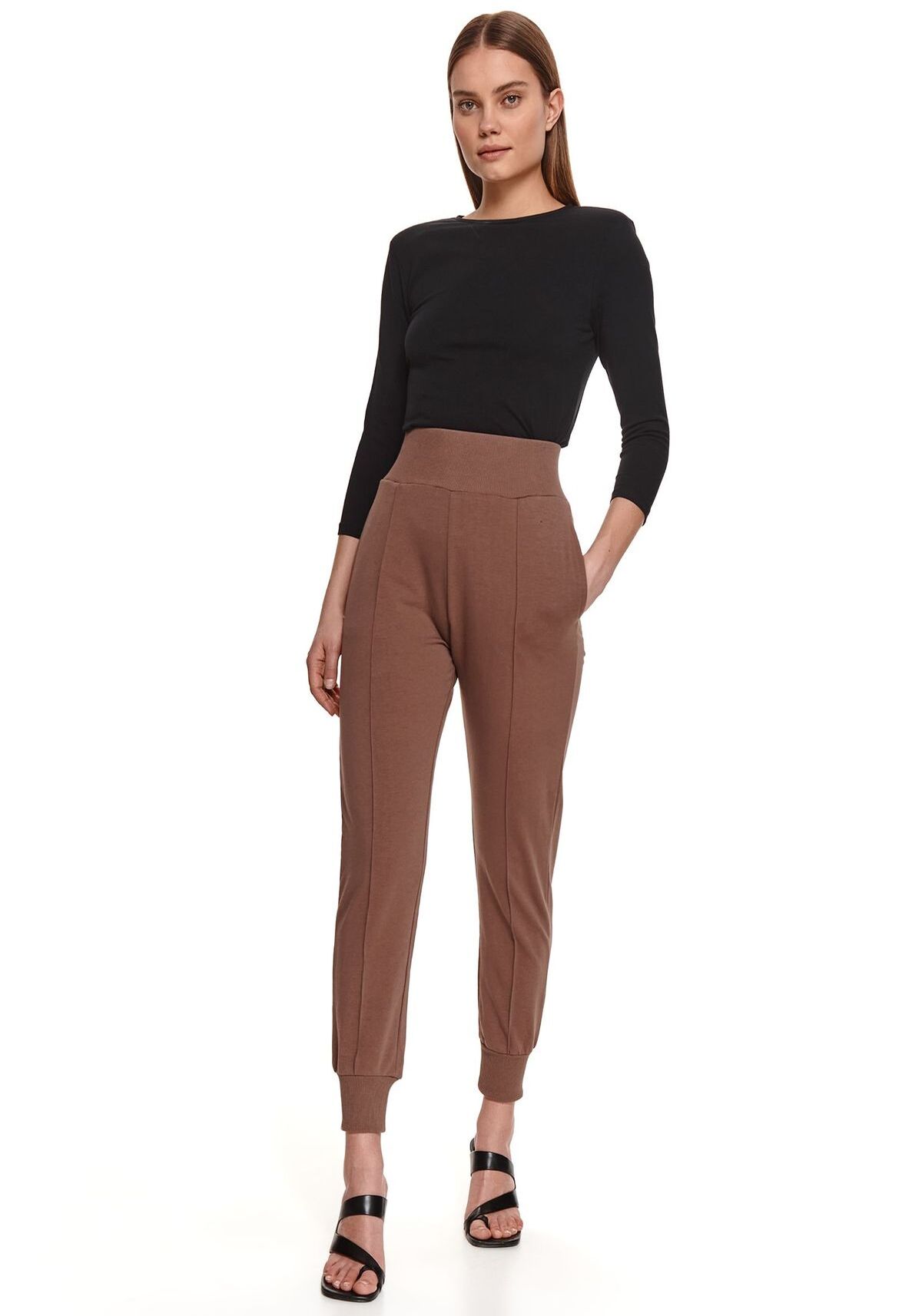 Pantaloni femei, TOP SECRET, SSP3807, Alb