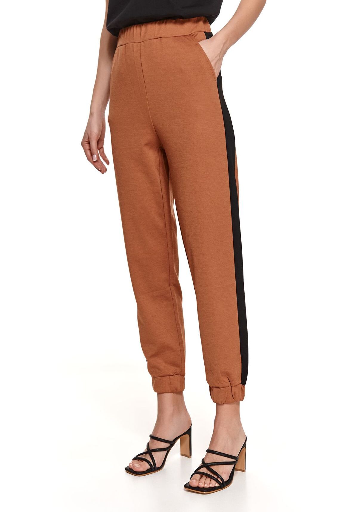 Pantaloni femei, TOP SECRET, SSP3734, Maro