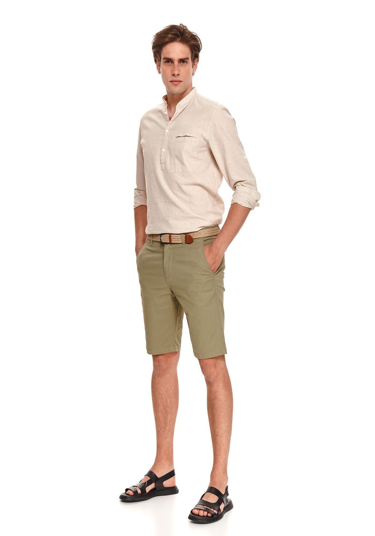 Pantaloni scurti barbati, TOP SECRET, SSZ1147, Verde