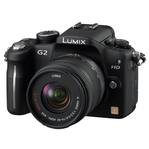 Panasonic Lumix DMC-G2 ブラック Aparat foto DSLR Panasonic DMC-G2, negru + obiectiv 14-42mm - eMAG.ro