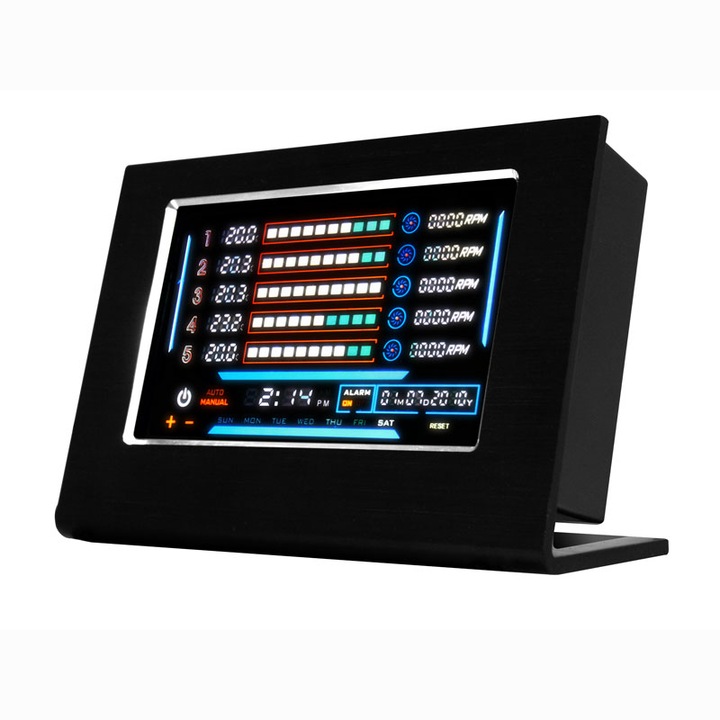 Fan Controller NZXT Sentry LXE High Performance, LCD Touch Screen, Negru