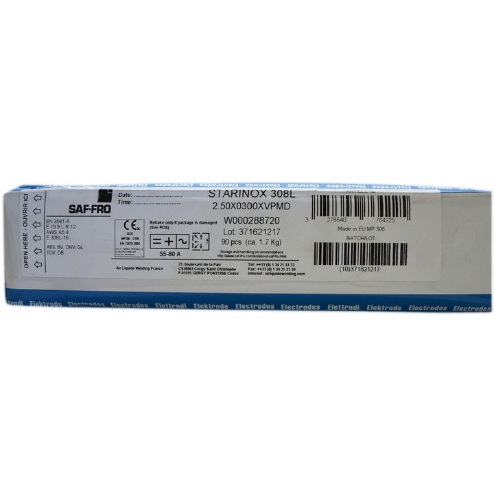 Electrozi inox Ductil Starinox, 308L 2.5x300 mm, 1.7 kg