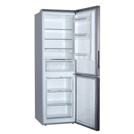 Combina frigorifica Haier HBM-687S, 312l, Clasa A++, Racire Directa, H 192.5 cm, Argintiu