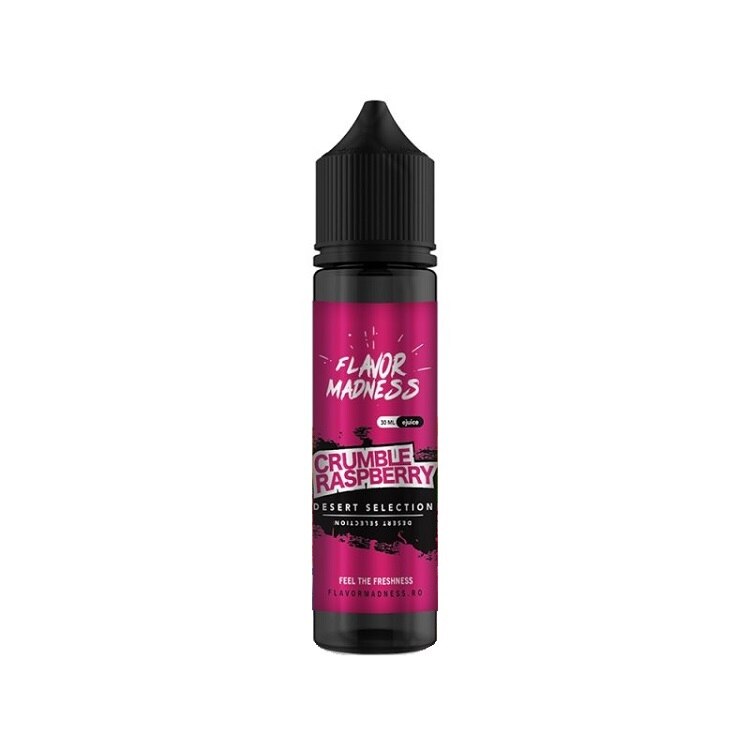Lichid Tigara Electronica Flavor Madness - Crumble Raspberry ,30ml ,0mg/ml