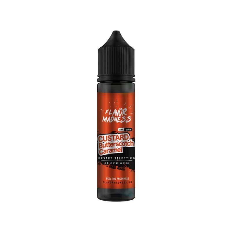 Lichid Tigara Electronica Flavor Madness - Custard Butterscotch Caramel ,30ml ,0mg/ml