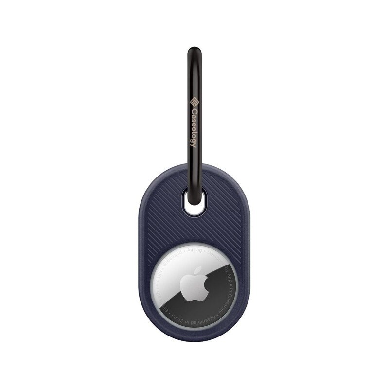 Husa Breloc Caseology By Spigen Compatibila Cu Apple Airtag, Albastru Navy