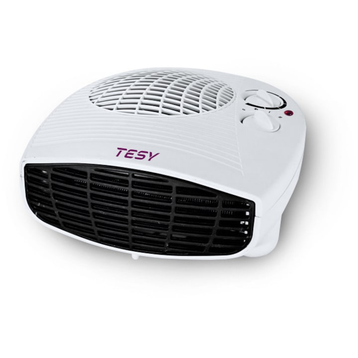 Вентилаторна печка Tesy HL 202 H, 2000 W, 2 степени, Вентилация през лятото, Регулируем термостат, Бял