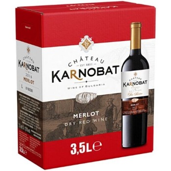 Vin Chateau Karnobat Merlot 3 l 13% Vin Chateau Karnobat Merlot 3 l 13%