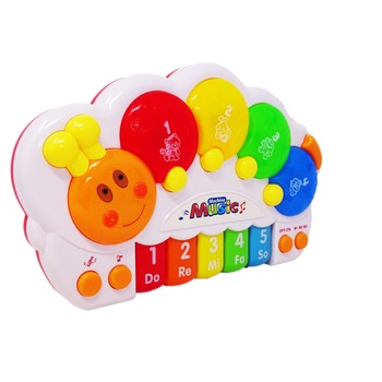 Jucarie Bebelusi cu Lumini si Sunete Pianul Omida Jucarie Bebelusi cu Lumini si Sunete Pianul Omida