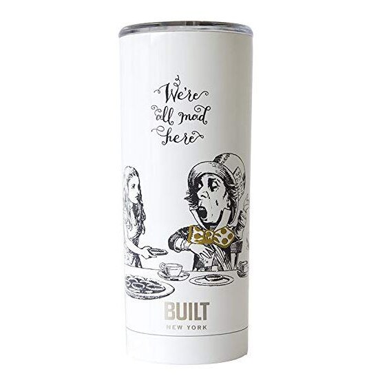 Termos - Built - Alice in Wonderland, Otel, Alb, 590 ml