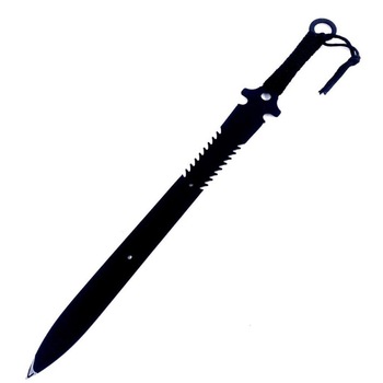 Maceta de vanatoare The Black Disaster, 68 cm, teaca inclusa, maner textil, cutite tip Kunai incluse Maceta de vanatoare The Black Disaster, 68 cm, teaca inclusa, maner textil, cutite tip Kunai incluse
