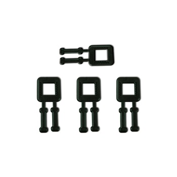 Set de 1000 bucati bucle , catarame de culoare neagra din plastic 12mm Set de 1000 bucati bucle , catarame de culoare neagra din plastic 12mm