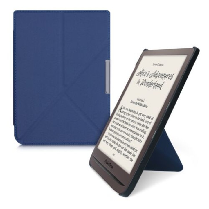 Калъф за PocketBook InkPad 3 / InkPad 3 Pro, Еко кожа, Син, 44761.17
