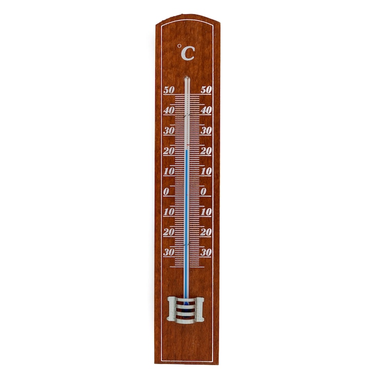 Стаен термометър, Черешово дърво, -30°+50°C, 2058