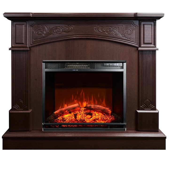 Semineu electric, Masomi, Memphis 26 & Nexus-23' 1600 W, Nuc negru, 111*96*30 cm