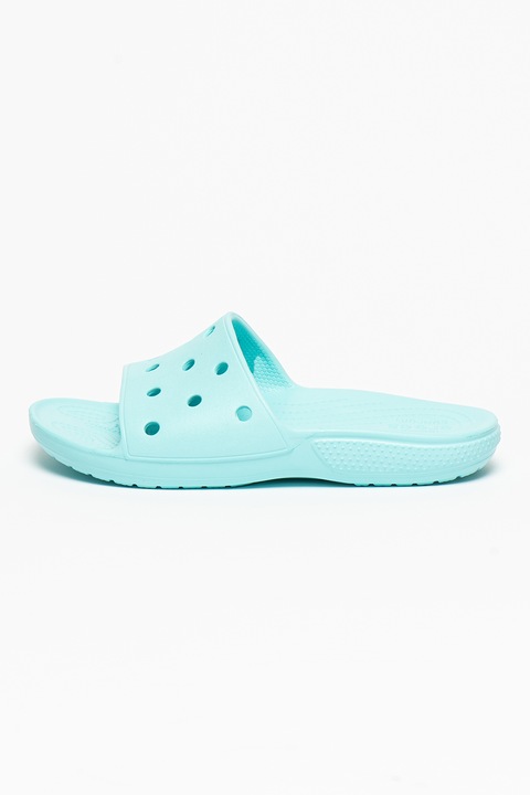 Crocs, Papuci cu aspect perforat, Albastru aquamarin, 42-43