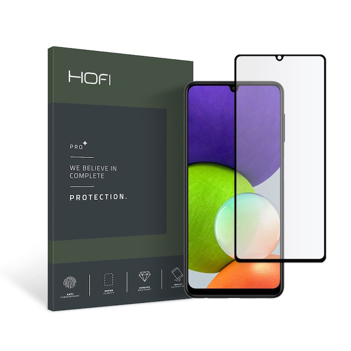 Стъклен протектор HOFI Hybrid Glass Pro+ за Samsung Galaxy A22 4G / LTE, Black
