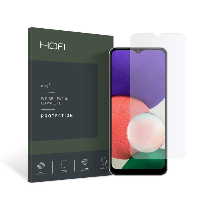 Стъклен протектор HOFI Hybrid Glass за Samsung Galaxy A22 5G, Прозрачен
