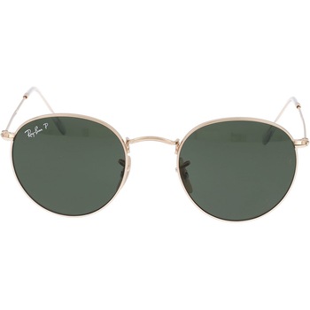 Ochelari de soare pentru barbati Ray-Ban RB3447 001/58, ROUND METAL, polarizati, Auriu, 50 mm Ochelari de soare pentru barbati Ray-Ban RB3447 001/58, ROUND METAL, polarizati, Auriu, 50 mm