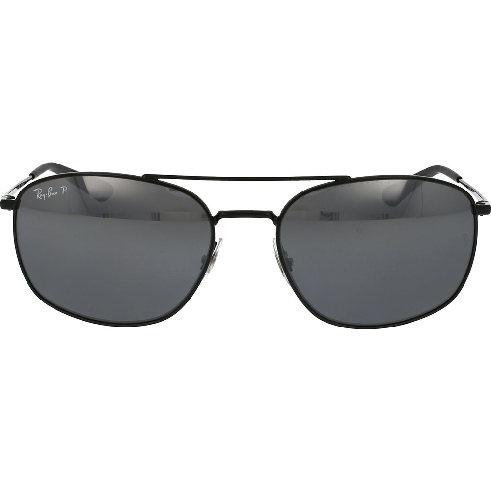 Ochelari de soare pentru barbati Ray-Ban RB3654 002/82, polarizati, Negru, 60 mm