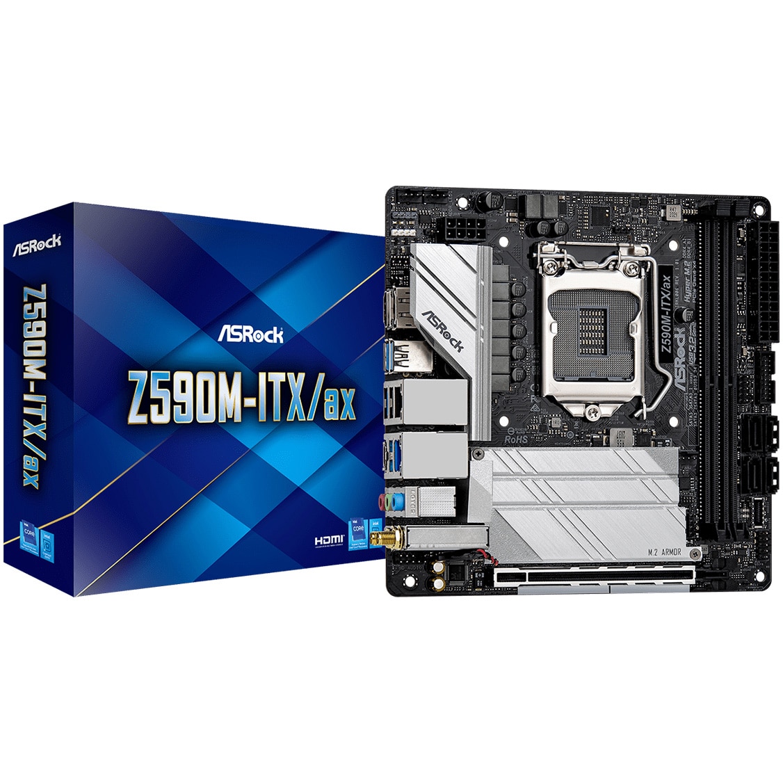 Placa de baza ASRock Z590M-ITX/ax, Socket 1200