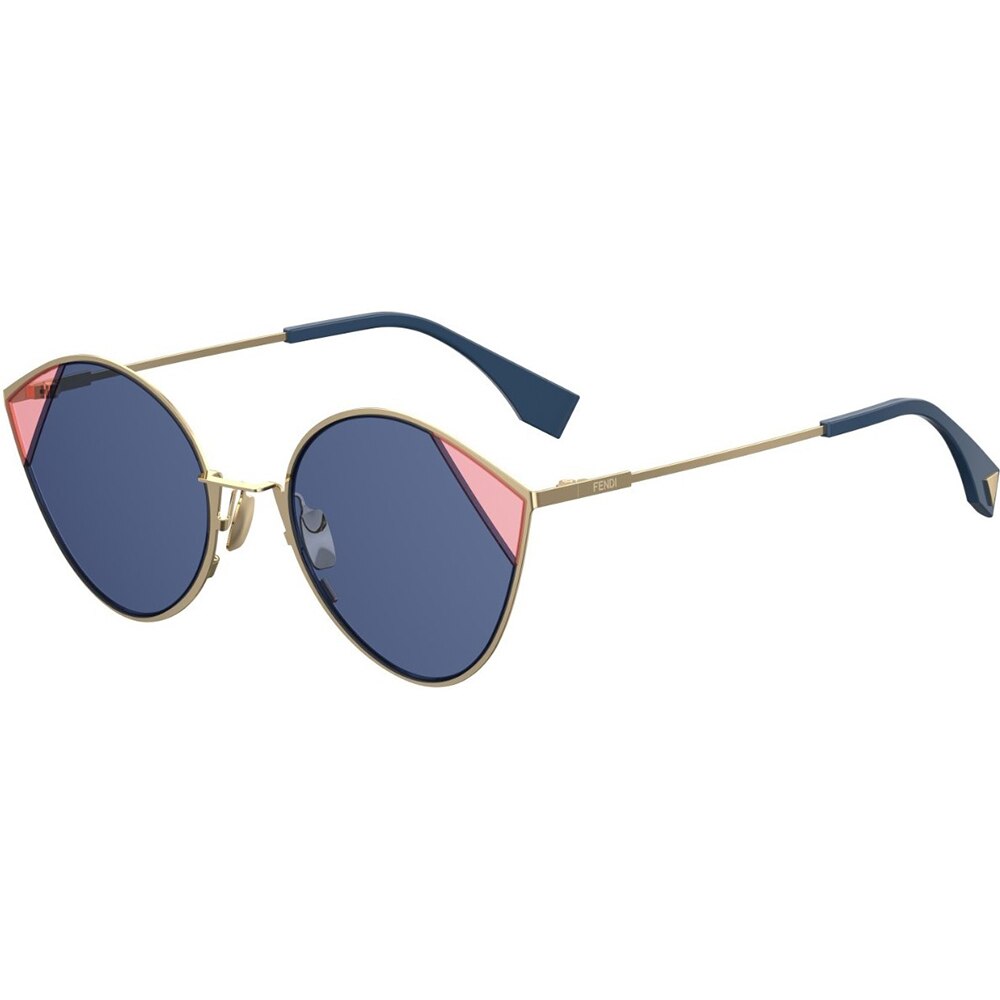 Ochelari de soare Fendi FF0341/S LKS KU, Auriu, 60 mm
