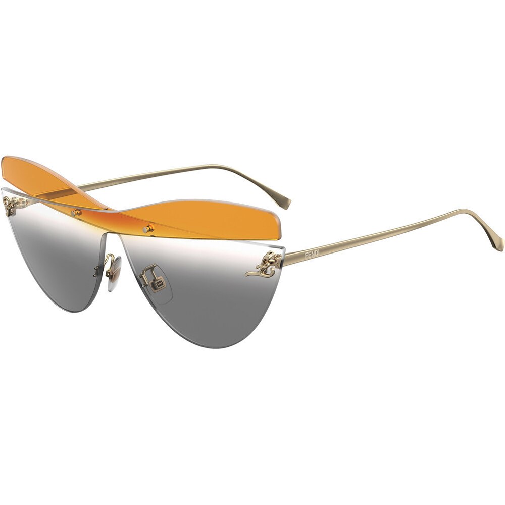 Ochelari de soare Fendi FF0400/S XYO 9O, Gri, 99 mm