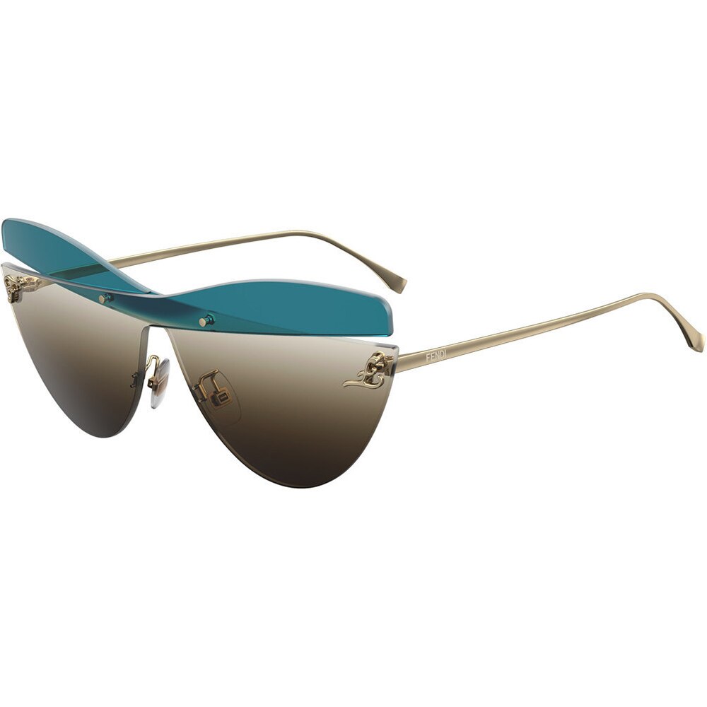 Ochelari de soare Fendi FF0400/S 3LG HA, Maro, 99 mm