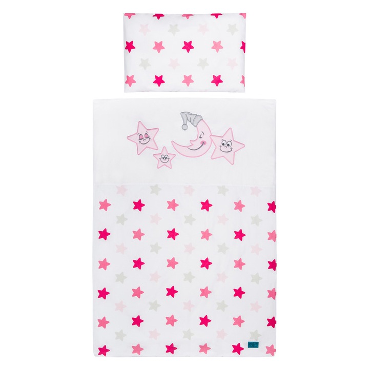 Set lenjerie de pat 6 piese pentru bebelusi Belisima P01-549R, Multicolor