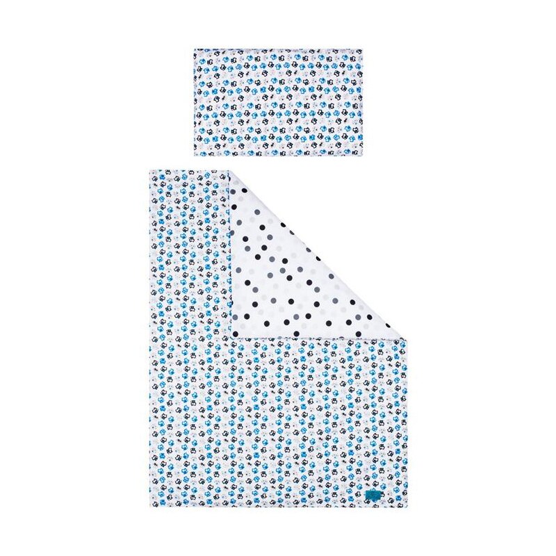 Set lenjerie de pat 5 piese pentru baieti Belisima Kociaki P01-635A, Multicolor